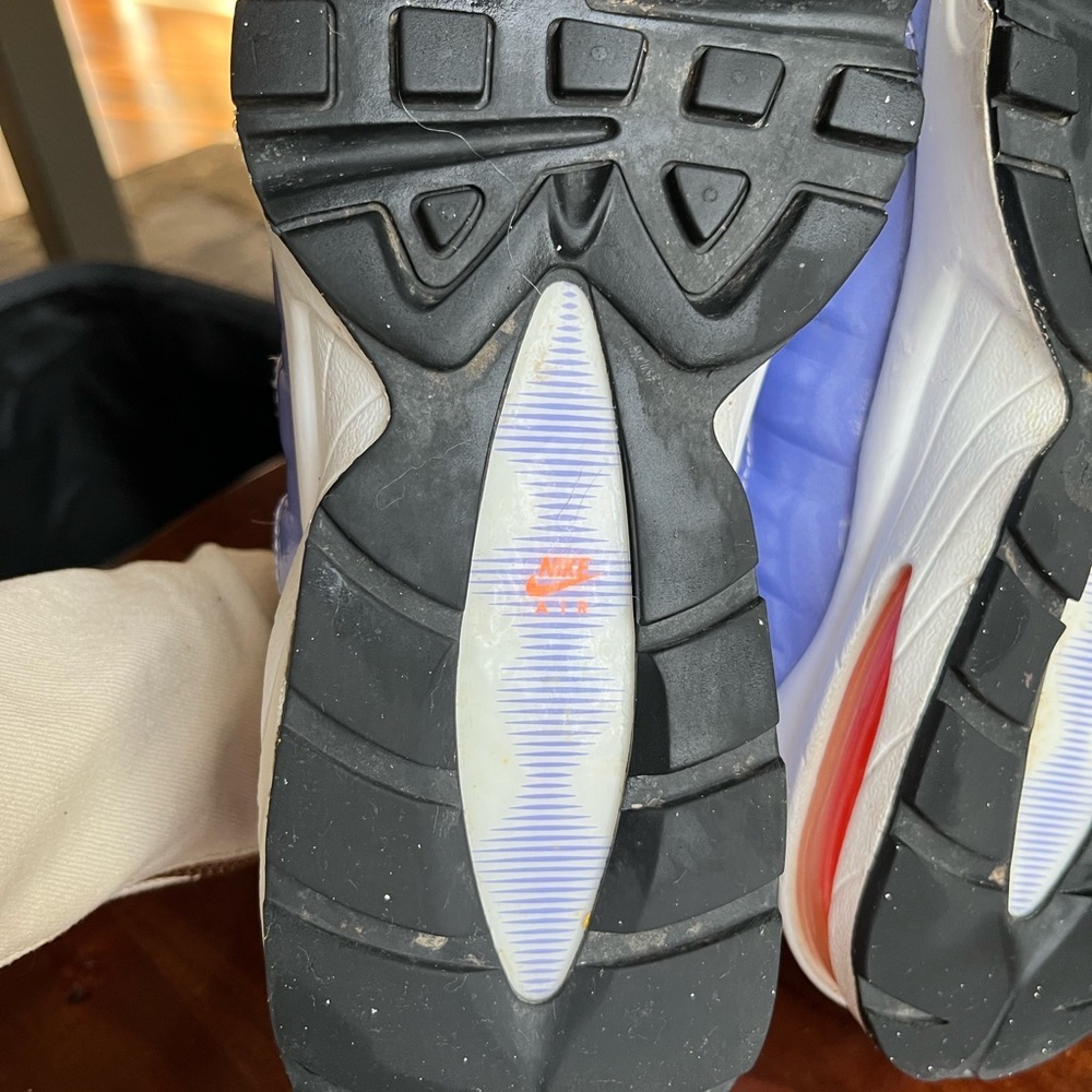 Girls Nike Air Max 95 Black Purple White - Picture 5 of 12